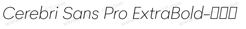 Cerebri Sans Pro ExtraBold字体转换
